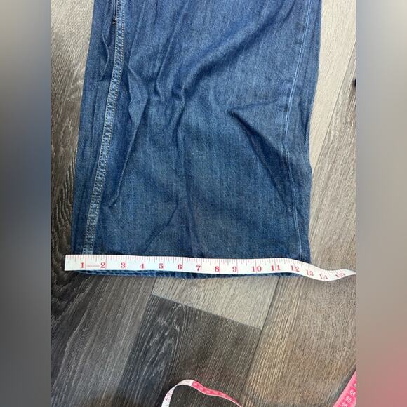 The Drop Alba Dark Indigo Wide Leg High Rise Relaxed Denim Size 29 NWT - Picture 12 of 12